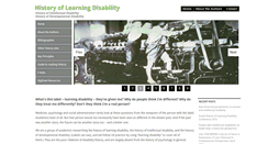 Desktop Screenshot of historyoflearningdisability.com