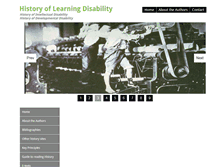 Tablet Screenshot of historyoflearningdisability.com